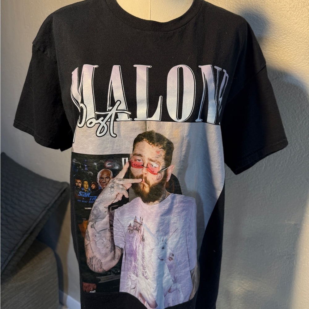 Post Malone Graphic T-Shirt – Size L – Black
